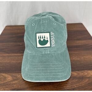 Paws Up Montana Hat Green Strapback Bear Outdoors Resort Ranch Cap Nature